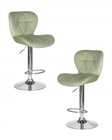 Набор 2 шт стул барный DOBRIN BARNY (мятный велюр (MJ9-87))