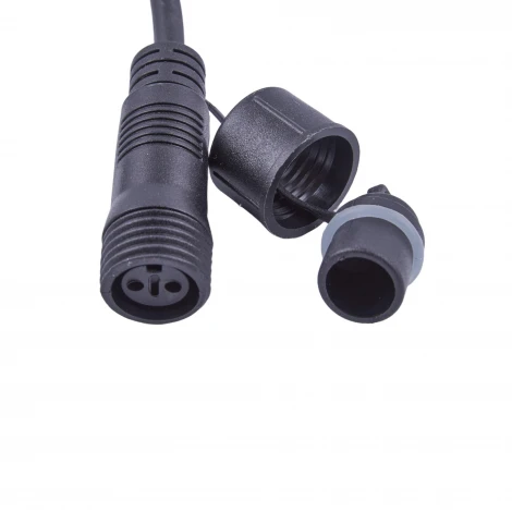 Провод-шина для гирлянд серии F90PRO 2м. 5 Т-коннекторов, шаг 50см статика/мерцание IP67 черный Uniel UCX-F90 T05/2M/BK