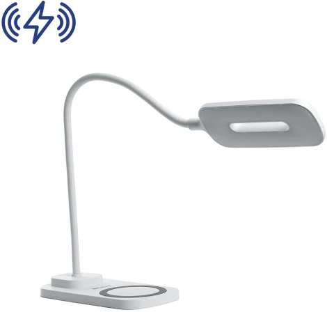 Офисная настольная лампа с беспроводным ЗУ Feron 41552 (LED, 220V, диммер, сенсорный выключатель)
