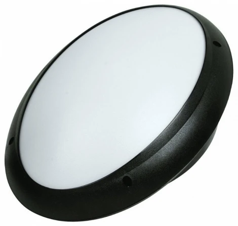 Светильник настенно-потолочный уличный Horoz Акуа, 1 плафон, черный с белым