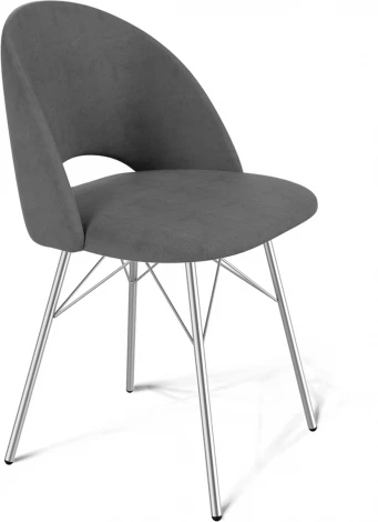 Стул Sheffilton SHT-ST34/S64 платиново-серый/хром лак