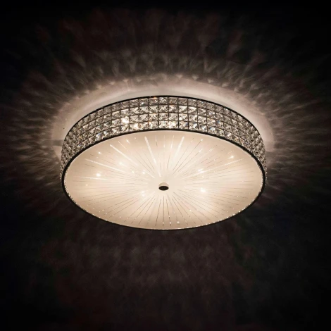 Потолочный светильник круглый Citilux Портал CL324101 (220V, хрусталь K9)