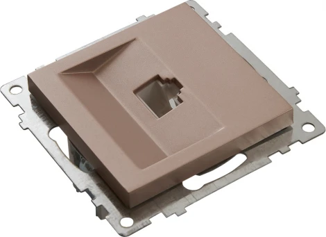 Розетка Ethernet RJ-45 (шампань) Stekker Катрин 39599