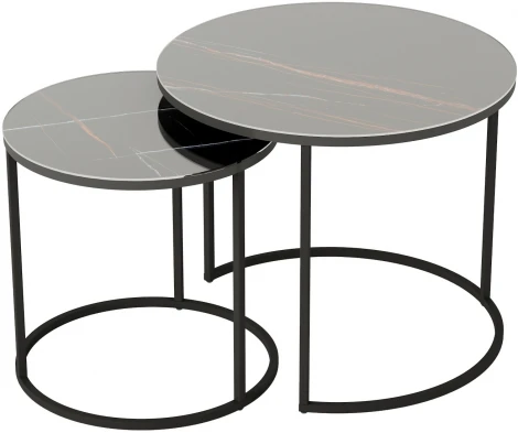 Комплект столов журнальных Калифорния Стелла Сахара нуар от фабрики Калифорния
