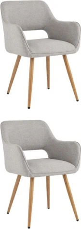 Стул Кромвель II серый 2 шт Stool Group (арт.УТ000037436)