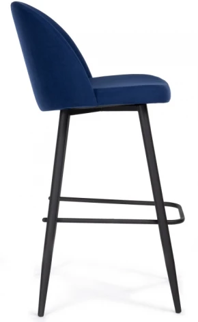 Барный стул Сондре темно-синий / черный 464886 Woodville