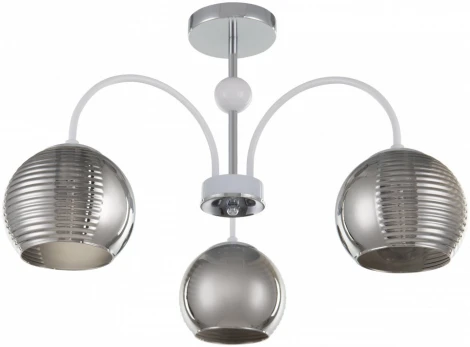 Потолочная люстра на штанге Arte Milano Napoli 320719/3 CR+WH (220V, шар)