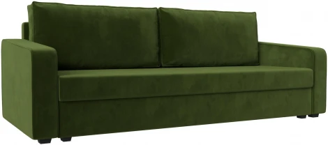 Диван прямой Лига-009 (Зеленый/Микровельвет) Лига Диванов арт.118051