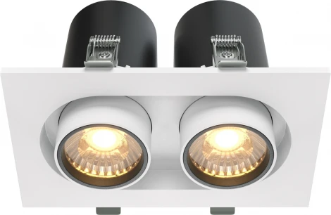 Встраиваемый светильник Hidden 3000K 2x10W 36° LED Maytoni Technical DL045-02-10W3K-W (220V)