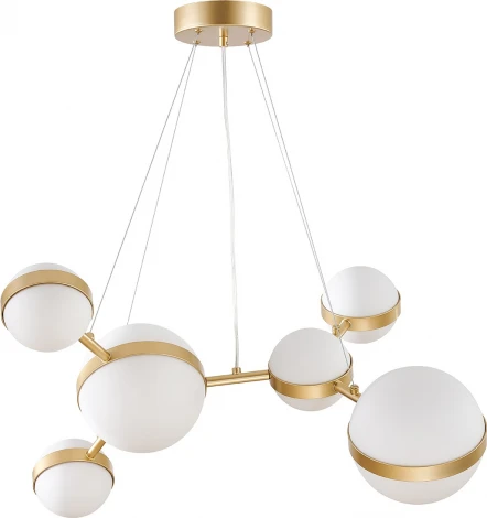 Подвесной светильник Favourite Asterismo 4448-6P (LED, 220V, на тросе, шарики, молекулы)