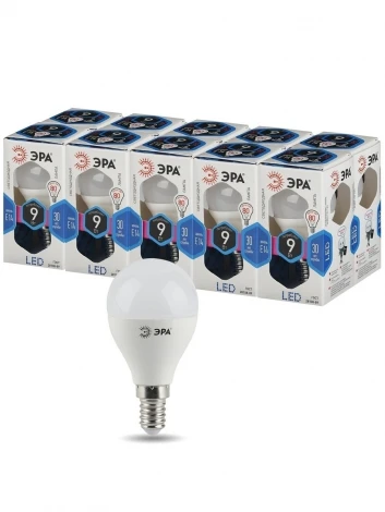 Лампочка светодиодная E14 9W ЭРА LED P45-9W-840-E14