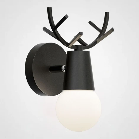 Бра с рожками Deer A Black ImperiumLoft Deer01 (181038-26) (для детской, 220V, рога)