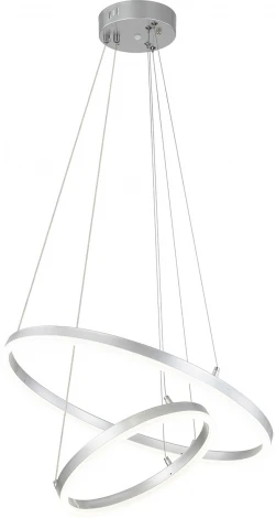 Подвесной светильник Escada Void 10254/2LED 66W Silver APP (регулировка яркости, 220V, пульт управления, управление смартфоном, на тросе)