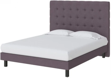 PROxSON Кровать Madrid Boxspring Standart (Ткань: Рогожка Тетра Слива) 120x200