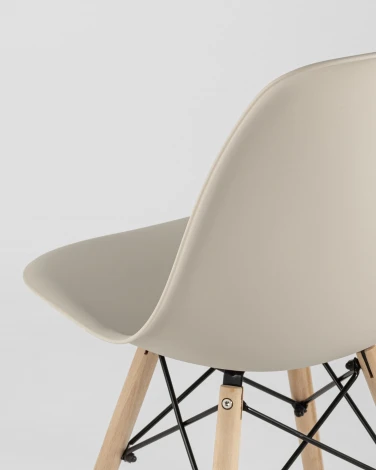 Стул Eames Style DSW бежевый (разборный каркас) Stool Group арт.УТ000037157