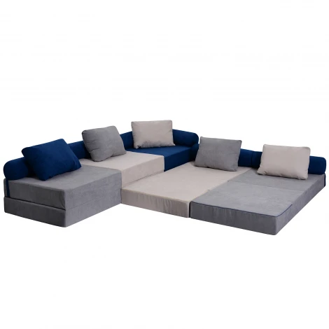 Модульный бескаркасный диван Dreambag Space Серый 4723300