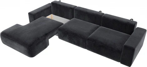 Диван угловой Лига-036 НПБ Классик Лонг левый угол Лига Диванов (Велюр) арт.127803L