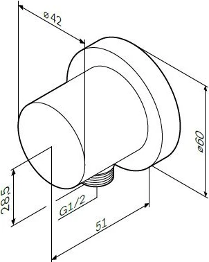 Шланговое подключение Am.Pm F0600E00