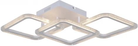 Потолочная люстра светодиодная на штанге с пультом регулировкой цветовой температуры, яркости и ночным режимом Reluce 09826-3.3-03 WH (220V)