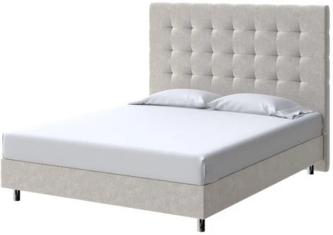 PROxSON Кровать Madrid Boxspring Standart (Ткань: Велюр Gratta 1 Шампань) 160x200