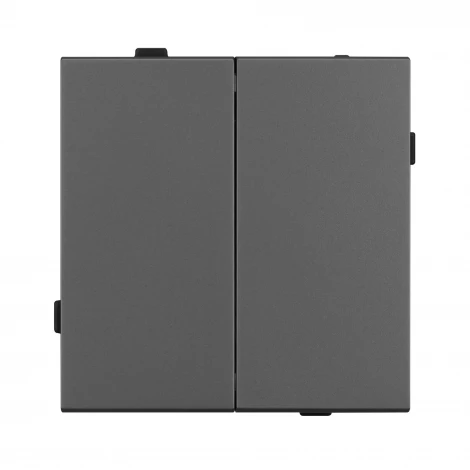 Механизм выключателя двухклавишный непроходной SWT-TENDO-MK02-SFPL-GR (230V, 10A) (Arlight) 054546