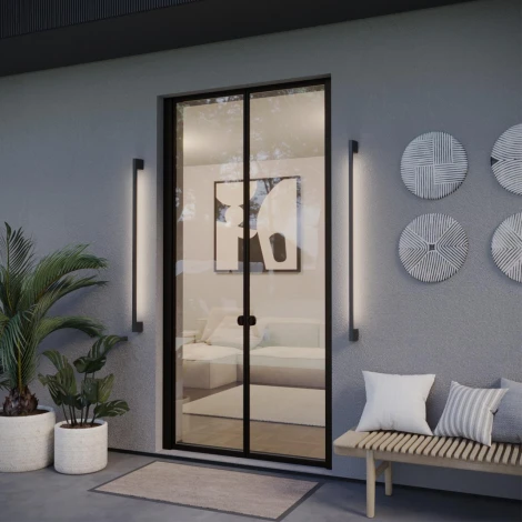 Настенный уличный светильник светодиодный Novotech Vespera 359891 черный IP54 LED 12W 4000К 220-240V