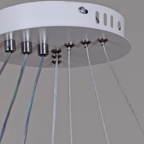 Подвесной светильник светодиодный с регулировкой цветовой температуры Reluce 99001-0.9-03D WH (220V, на тросе)