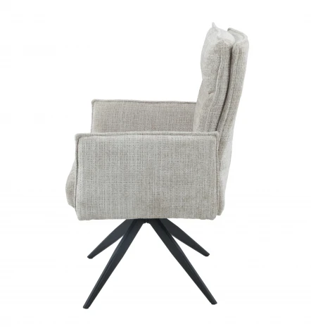 Стул DikLine 6824 тк. Бежевая 709-2, опоры черные поворотный 00-00076087