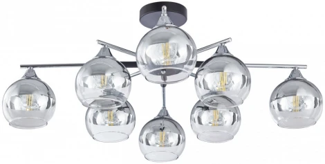 Потолочная люстра на штанге Arte Milano Napoli-9354 339354/8 CR+BK (220V)