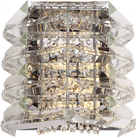 Настенный светильник ST Luce Strozzi SL6137.101.02 никель/прозрачный E14 2*40W (220V)