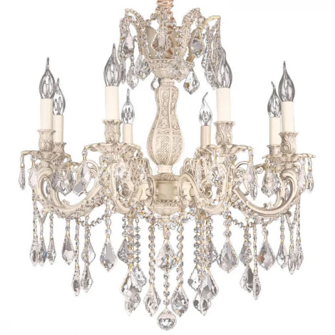 Подвесная люстра Omnilux Taranto OML-74403-08 (220V, на цепи, подсвечник, свеча)