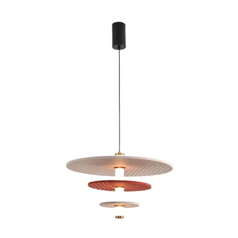 Подвесной светильник светодиодный Lumion Felta 8296/11AL черный/бежевый/бурый, металл/фетр/акрил LED 11W 3000K 220V (на проводе, круглые)