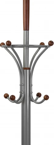 Вешалка напольная Д 2 металлик/ средне-коричневый от фабрики Mebelik