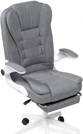 Компьютерное кресло для оператора Woodville Mitis (Пластик/Ткань, Белый/Серый) 15611