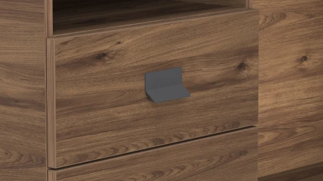 Стол рабочий универсальный Калифорния Хардвиг 1200 ЛДСП Орех темный 3997061201