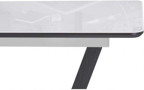 Стол на тумбе Notta Иматра 140 ультра белый / черный 517336