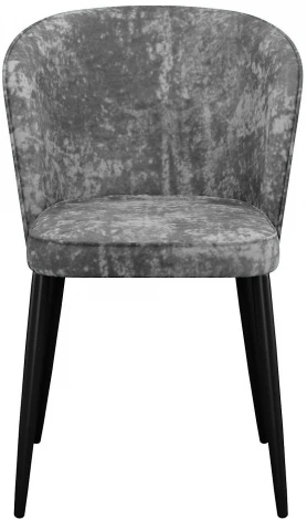 Стул DikLine 347 микровелюр M13 светло-серый, ножки черные