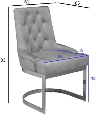 Стул велюр оливковый/матовое золото 65*61*93см Garda Decor арт.76AR-6210GOLD-OLV