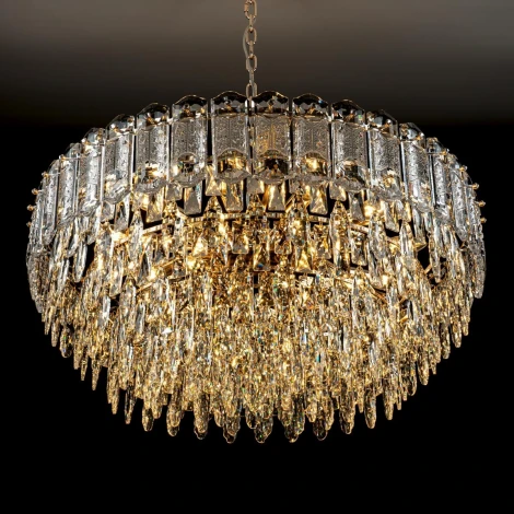Подвесная люстра хрустальная Modelux MODELUX ML.7085.800 GD