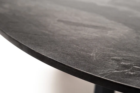 Интерьерный стол из HPL круглый, D80, H34, цвет серый гранит 4SIS Альберто RC658-D80-H34-4sis