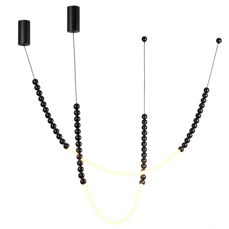 Подвесной светильник Odeon Light Monella 7149/24CL черный/акрил/металл IP20 LED 25W 1600Лм 3500K 300° 220V