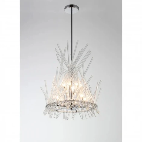 Потолочная люстра на штанге iLamp Casa 966C-12 CR+CL