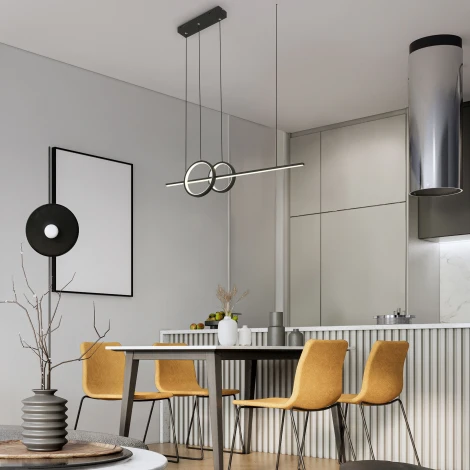 Подвесной светильник Eurosvet Twin 90265/1 черный (LED, 220V, на проводе)