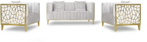 Диван Garda Decor 102AN-DIV-8682-SER (Светло-серый)