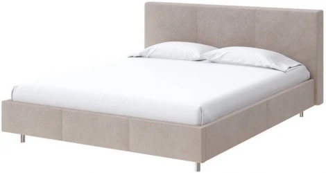 PROxSON Кровать Novo (Ткань: Велюр Monopoly Миндаль (111)) 140x200