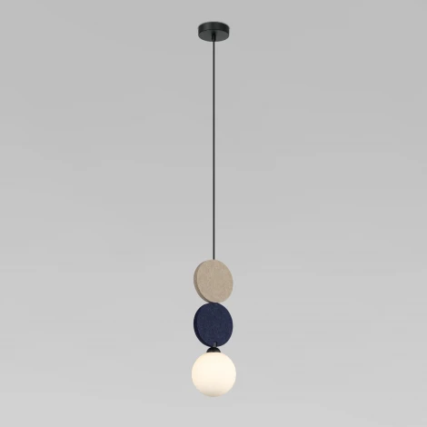 Подвесной светильник Eurosvet Olaf 40074/1 синий в форме шара