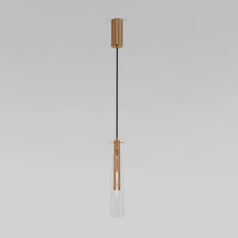 Подвесной светильник светодиодный Eurosvet Swan 50254/1 LED латунь (220V, на проводе)