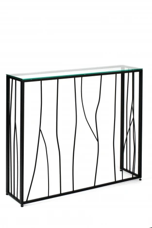 Консольный стол AllConsoles 1022-CB clear черный муар