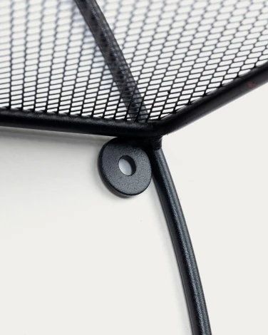 Полка La Forma (ex Julia Grup) Across (Черный/ Металл,Сталь)