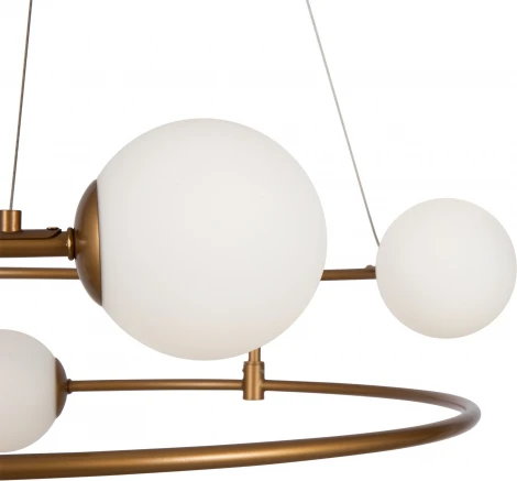 Подвесная люстра Maytoni Balance MOD317PL-04G (220V, на тросе, шарики)